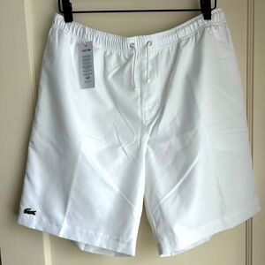 Men’s White Lacoste Shorts NWT